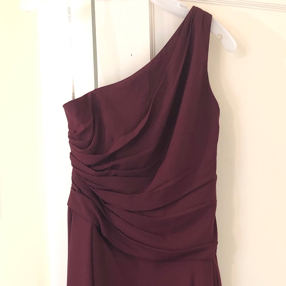 NWT Bridesmaid Dress by David's Bridal- Floor-length, one-shoulder, size 12